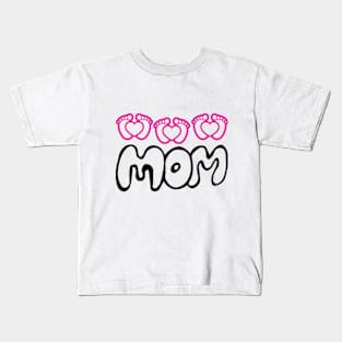 mom of triplets Kids T-Shirt